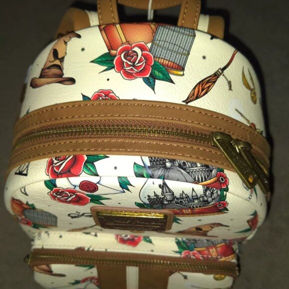Loungefly Harry Potter Tattoo Art Mini Backpack - Picture 3 of 8